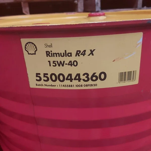 Shell Rimula R4 X 15W-40, Engine Diesel Oil API CI-4, CH-4/SL
