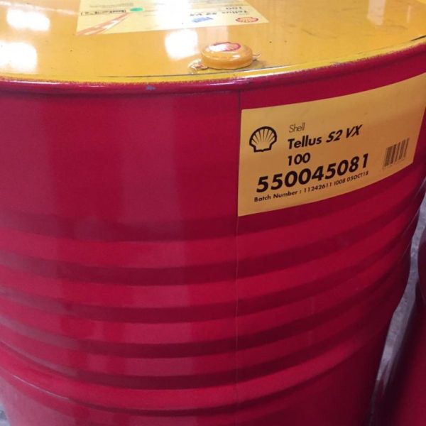Shell Tellus S2 VX 100, Hydraulic Zinc Free HVI Oil, Drum/209 Lt