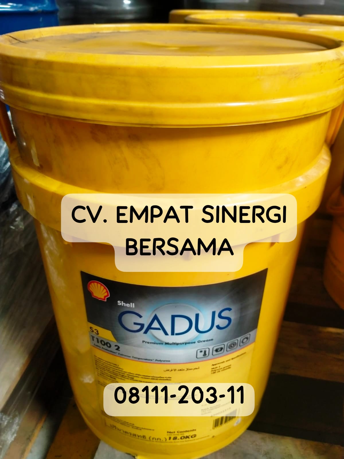 Shell Gadus S3 T100 2, Pail/18 Kg