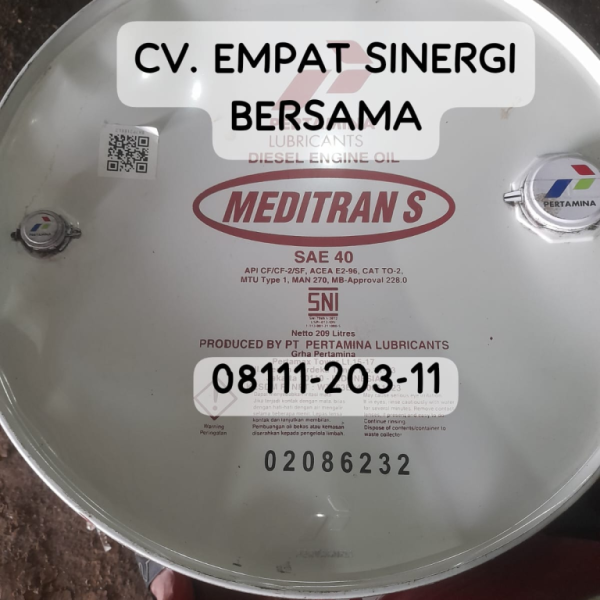 Pertamina Meditran S 40, S40, S sae 40, Engine Diesel Oil, API CF